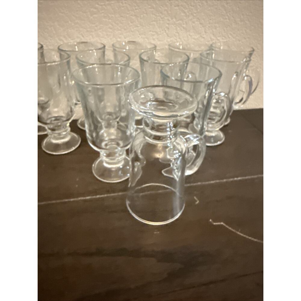 Libbey Irish Coffee Mugs Pedestal Footed5 3/4”. Set Of 12 - Picture 8 of 8
